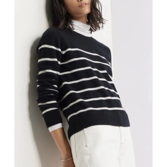 Caslon 100% Cashmere Crewneck Sweater Size L NWT - Picture 3 of 10